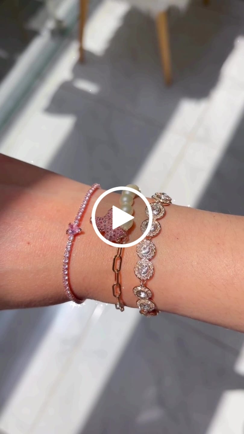 Customer video review of PULSERA CRISTAL SWAROVSKI TENIS ANGELIC HALO ROSE GOLD