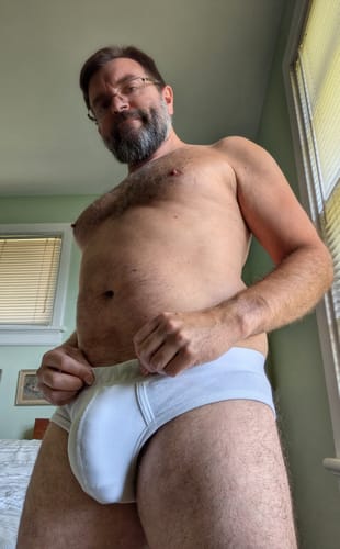 Customer photo review of 2 Pack Men's Sexy Cotton Support Contour Pouch Briefs