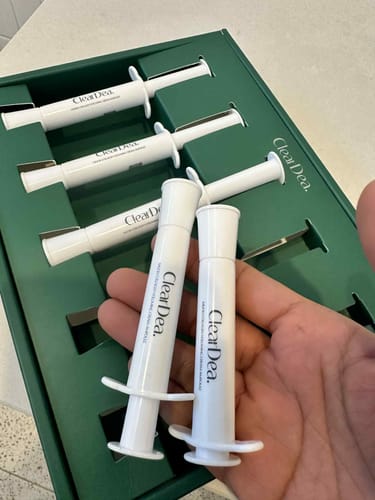 Customer photo review of CLEARDEA Mucin Collagen Voluming Cream Ampoule