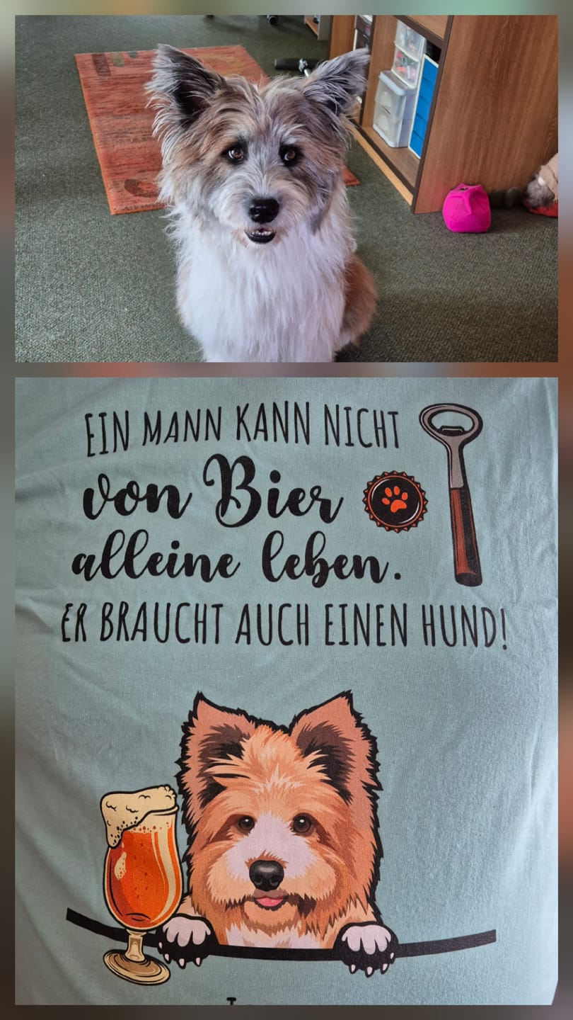 Customer photo review of Bier & Wuff - Individuelles T-Shirt
