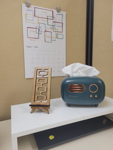 Customer photo review of The Marsha Retro Phone Stand/Docking Station