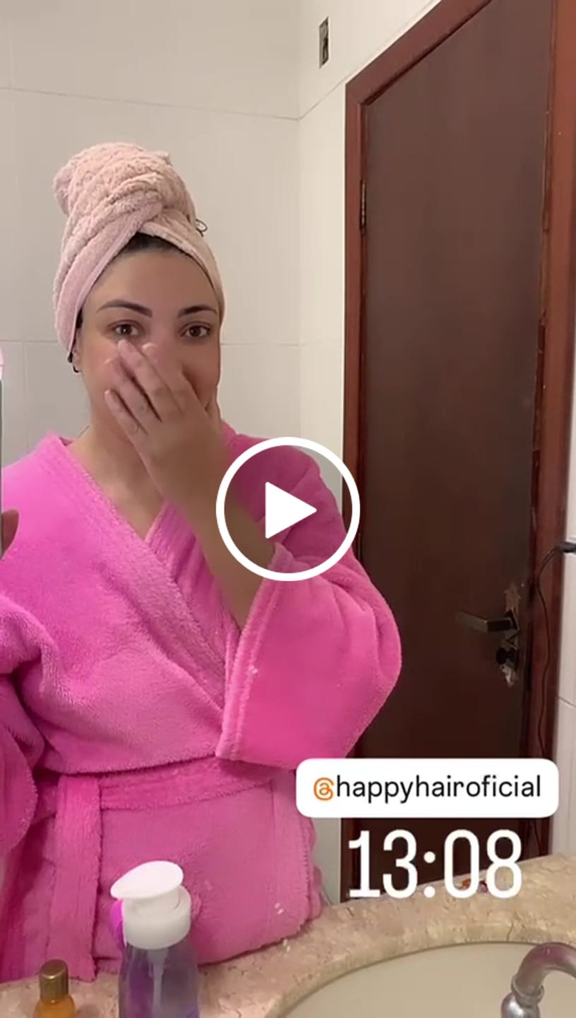 Customer video review of Happy Hair 3 Potes Embaixadores