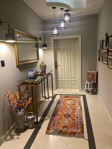 Customer photo review of Woolen Floor Runner 6'6"x2’4”