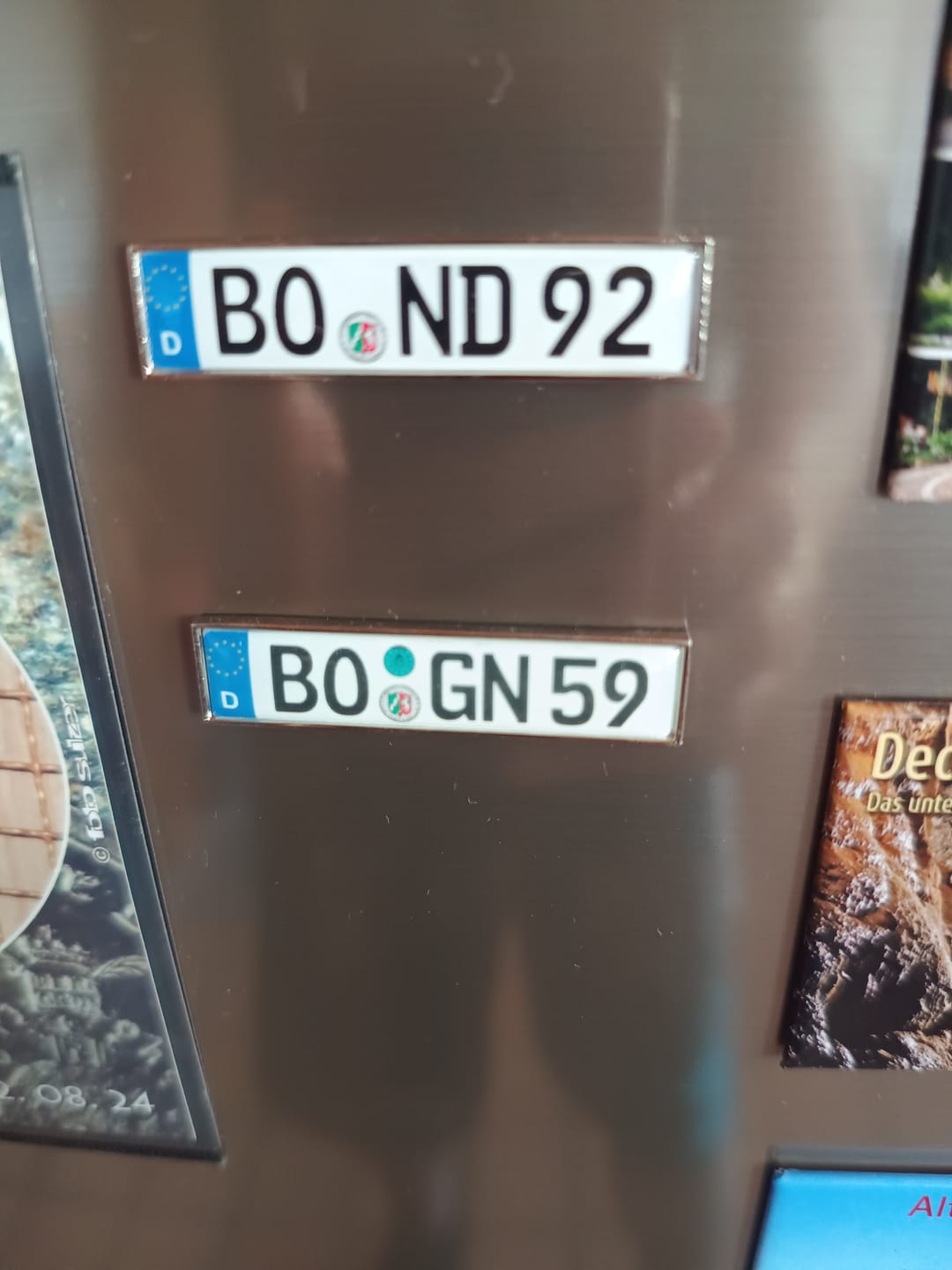 Customer photo review of Kühlschrankmagnet aus Metall - Kennzeichen Deutschland - individuell personalisierbar