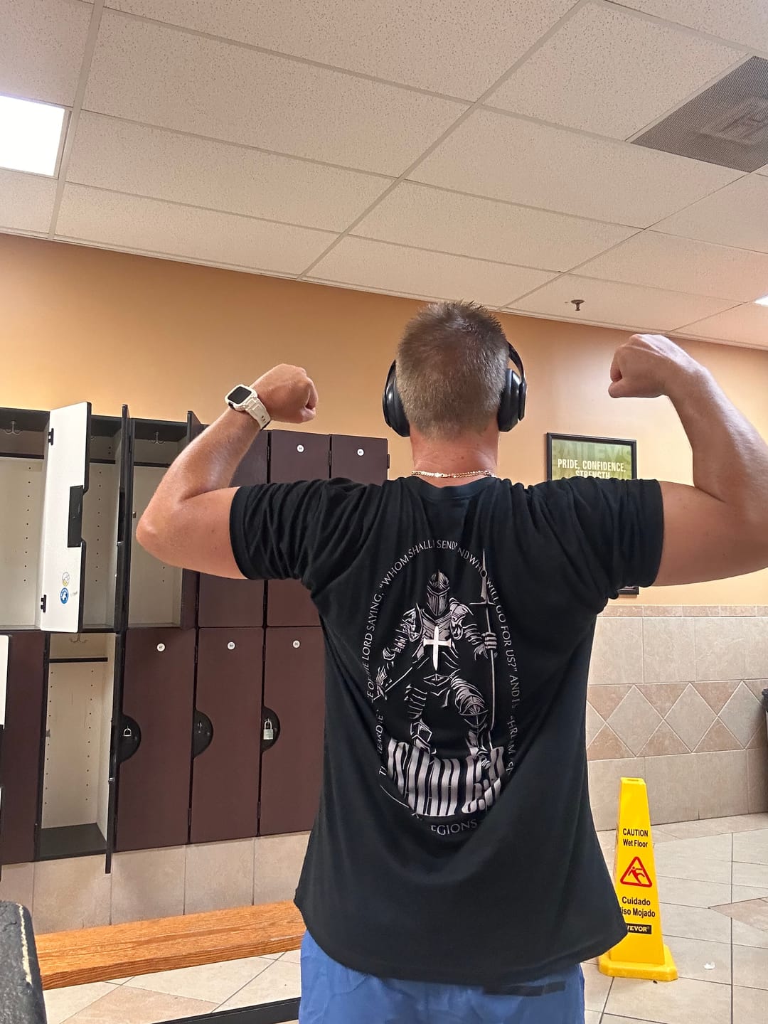 Customer photo review of ISAIAH 6:8 T-shirt