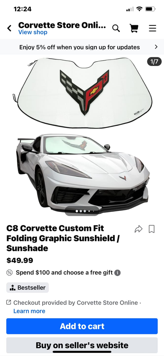 Customer photo review of 2020-Up Corvette C8 | Side Fender Fuel Tank Gas Lid Cover