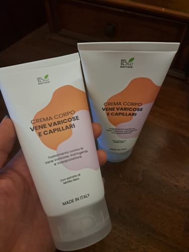 Customer photo review of Crema Vene Varicose e Capillari