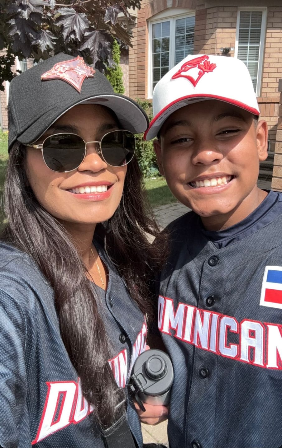 Customer photo review of Dominican Republic Heritage Custom Baseball Jersey
