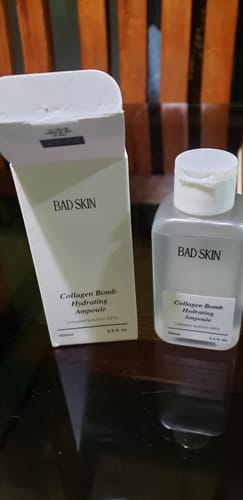 Customer photo review of Bad Skin™ Korean Collagen Bomb Hydrating Ampoule