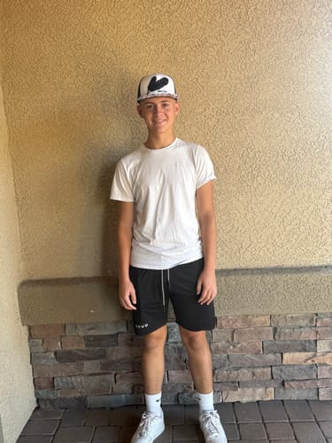 Customer photo review of Joshua 1:9 Lion Performance Shorts