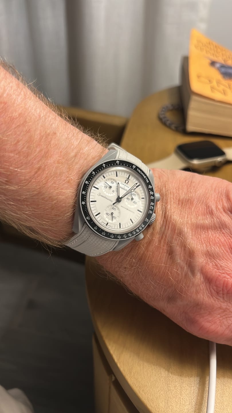 Customer photo review of Rubber Strap for Omega X Swatch MoonSwatch Mission to the Moon