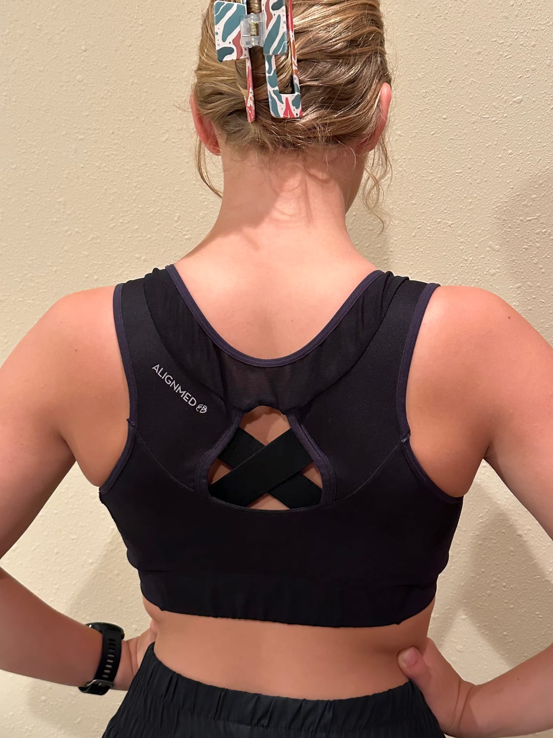 Customer photo review of AlignMe Pullover Posture Sports Bra For Women