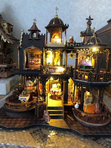Customer photo review of Edinburgh Castle DIY Miniature House