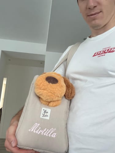 Customer photo review of Borsa Cotone Siena Beige