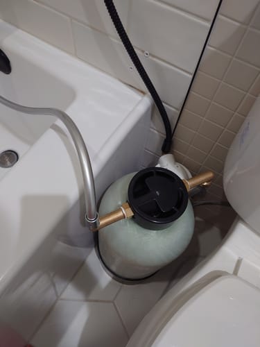 Customer photo review of Shower Water Softener System
