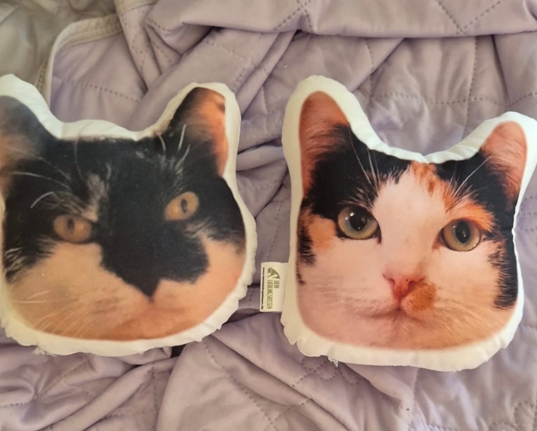 Customer photo review of Personalisiertes Tiergesichterkissen
