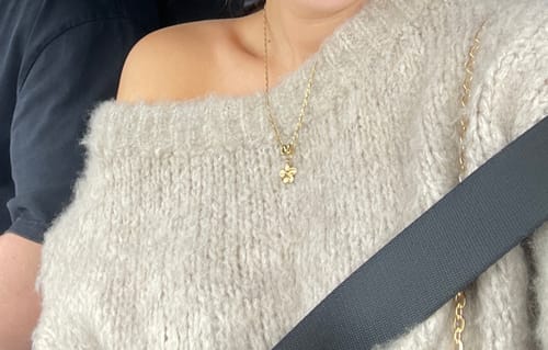 Customer photo review of Ultra-Soft Off-Shoulder Knit