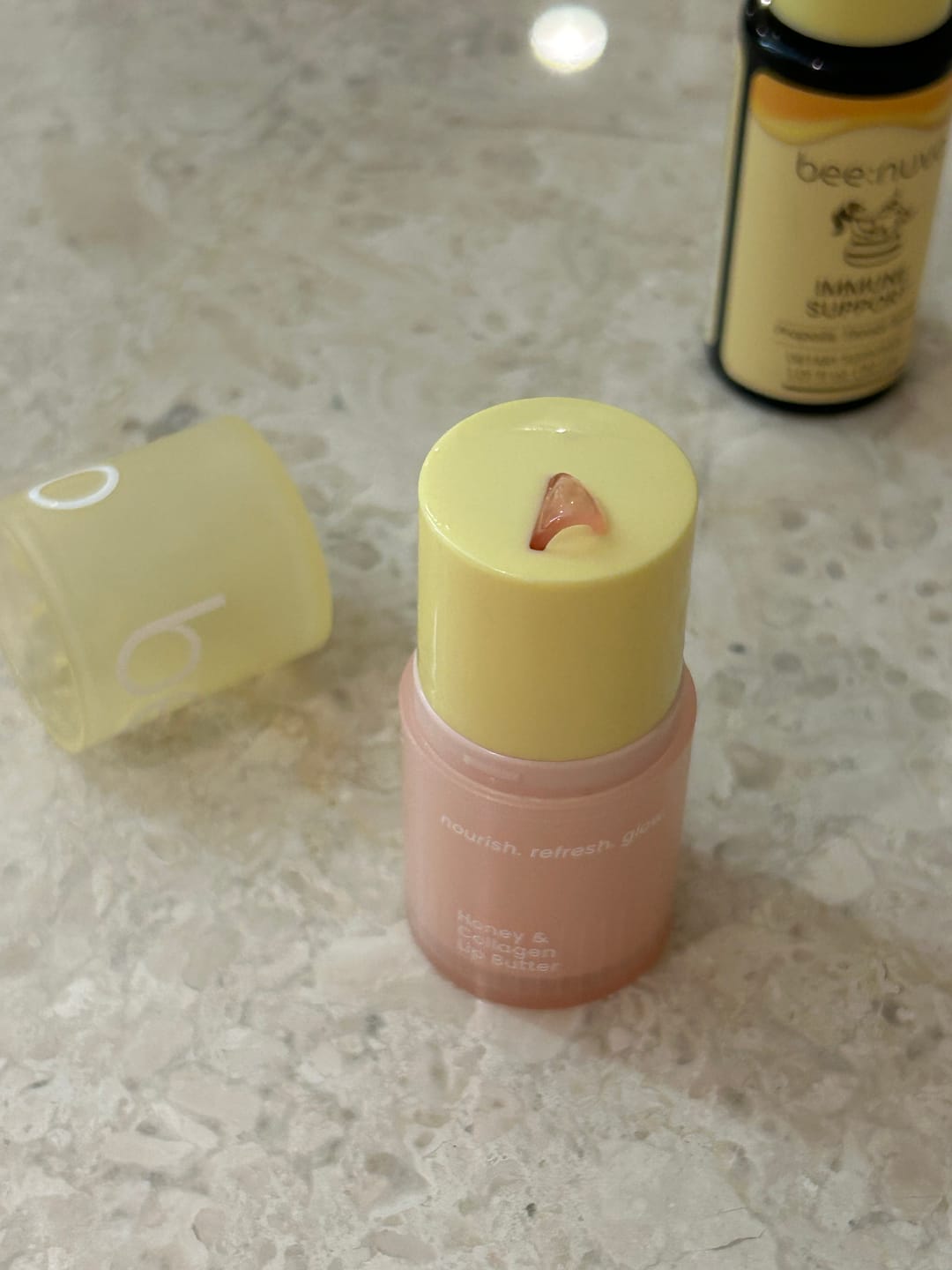 Customer photo review of honey & collagen lip butter