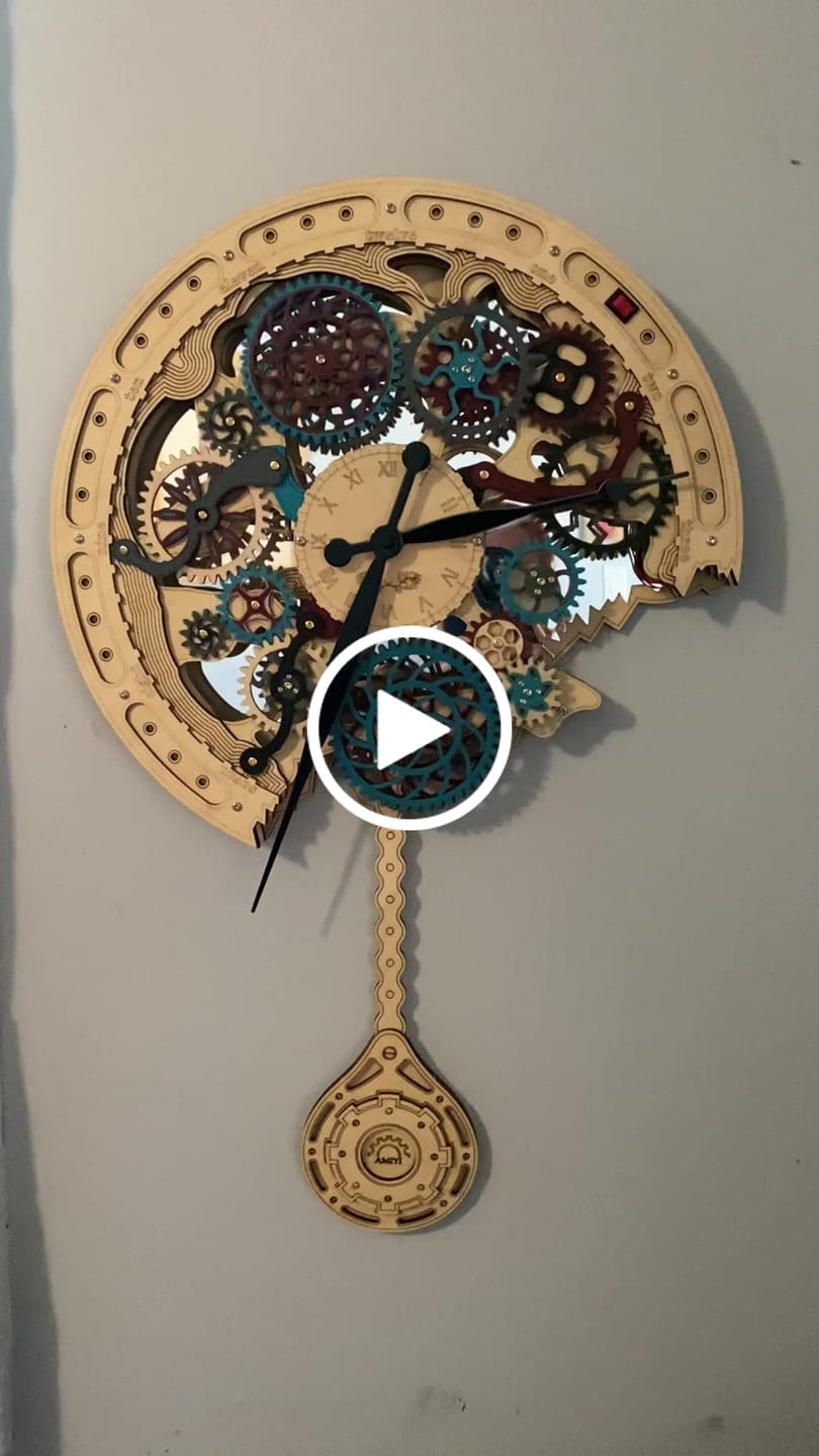 Customer video review of Rokrgeek Gear Pendulum Clock 3D Wooden Puzzle