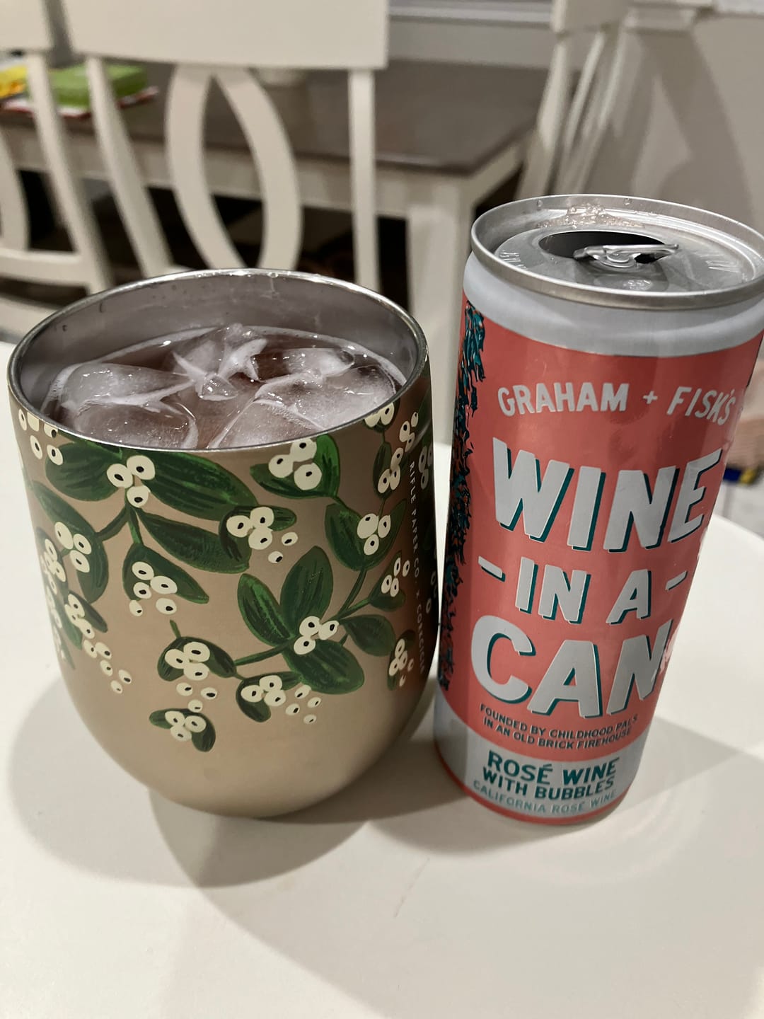Customer photo review of Rosé Wine With Bubbles