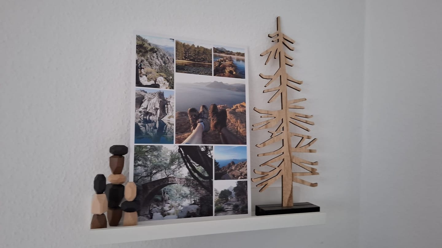 Customer photo review of Holzdiamanten "Wald" – 36 handgefertigte Steine