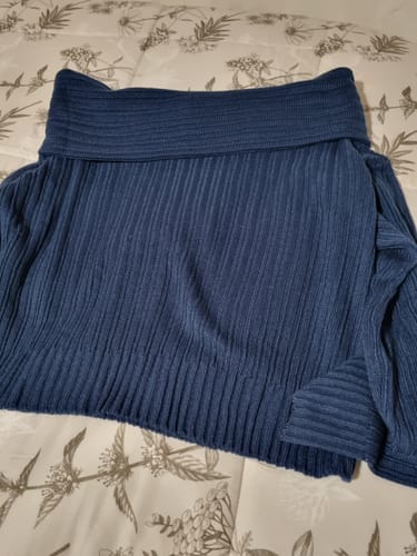 Customer photo review of SWEATER LINA AZUL