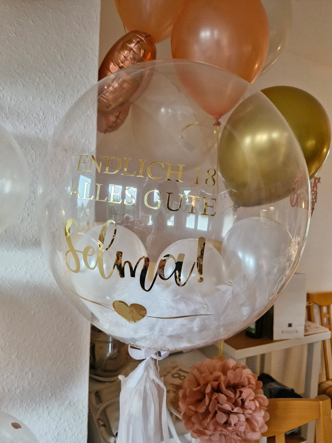Customer photo review of Happy 18th Birthday Designer Ballon