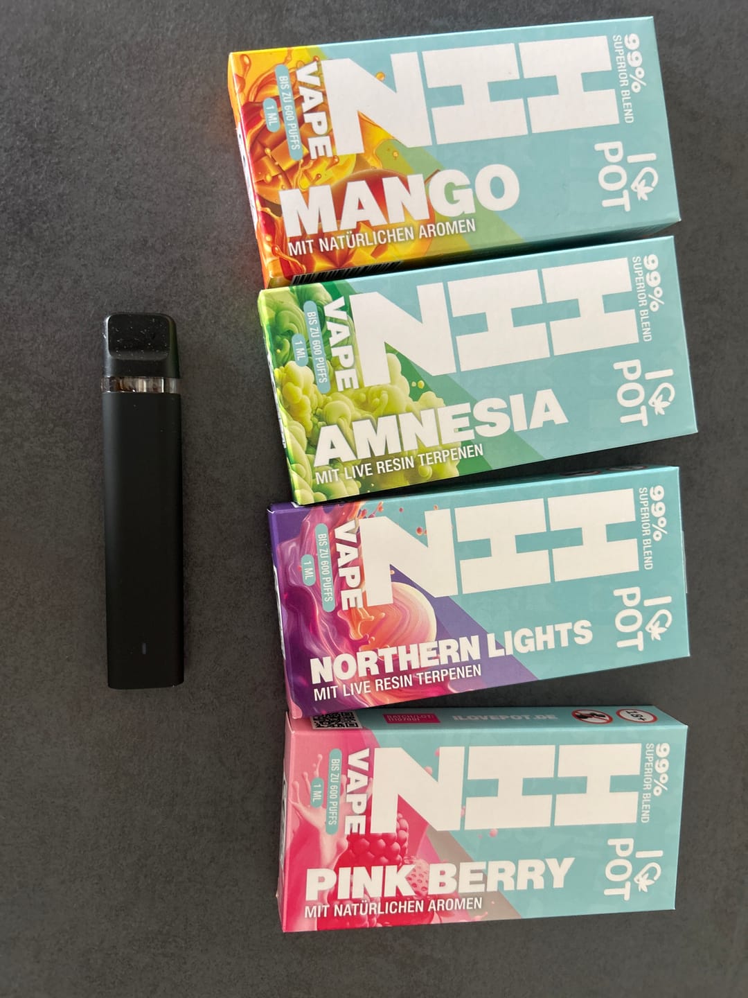 Customer photo review of HHZ Vape Pen 95% - Blueberry