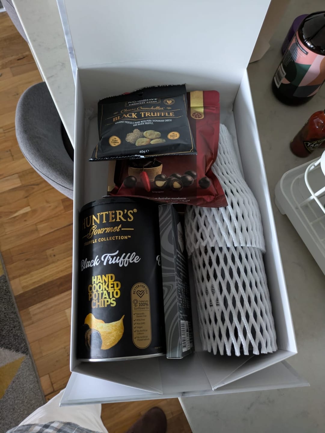 Customer photo review of Port Hamper of Wine