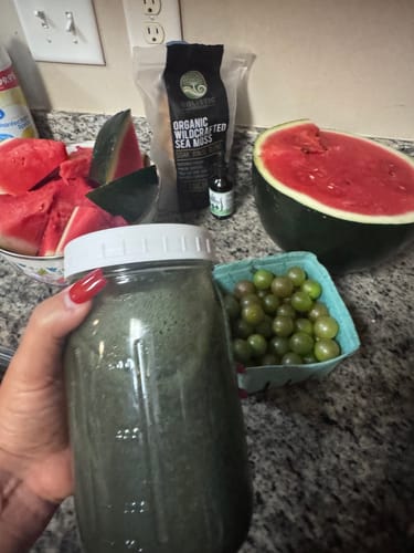 Customer photo review of Raw St Lucia Gold Sea Moss