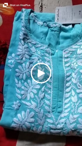 Customer video review of Zahra Yellow Floral Long MulMul kurta