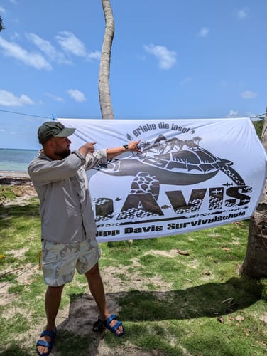 Customer photo review of Stoffbanner inkl. Druck