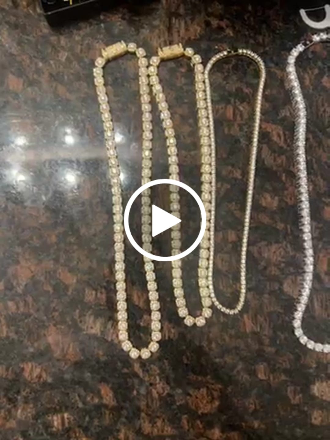 Customer video review of Micro Clustered Tennis Chain - Gold