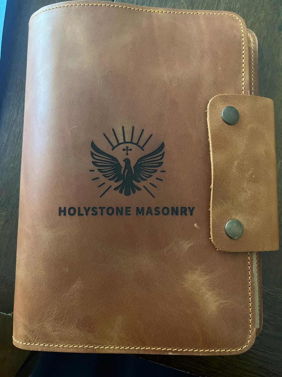 Customer photo review of 2025-2026 Leather Planner, Personalized Refillable Leather Journal A5 Size + Free Pen