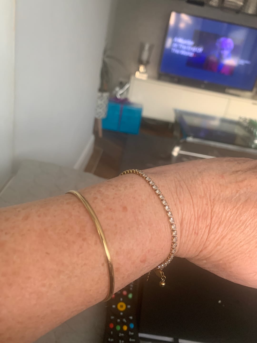 Customer photo review of Classic Gold Bangle