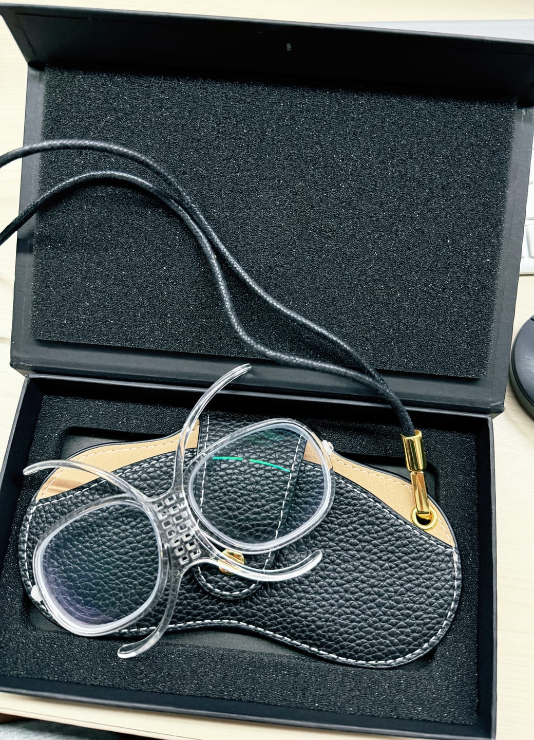 Customer photo review of Adjustable Prescription Goggle Inserts