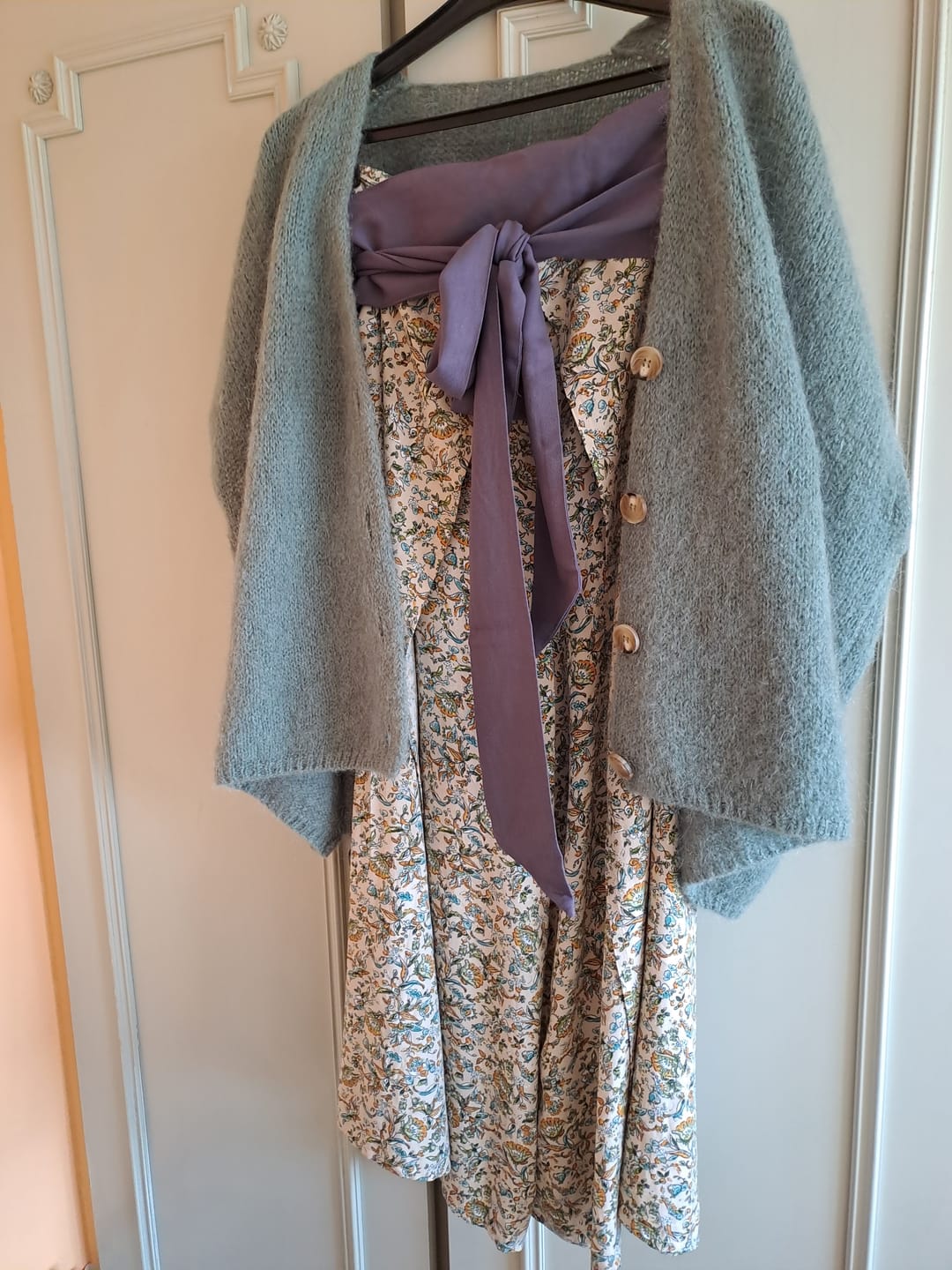 Customer photo review of Ceinture Anita  - sergé de viscose lavande