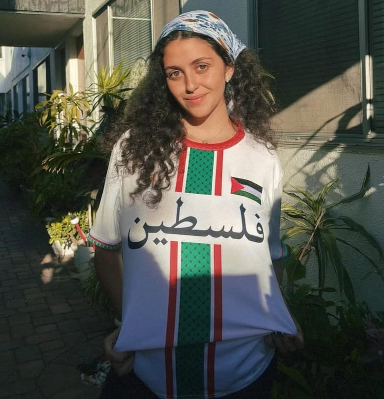 Customer photo review of Palestine Heritage Custom Football Jersey