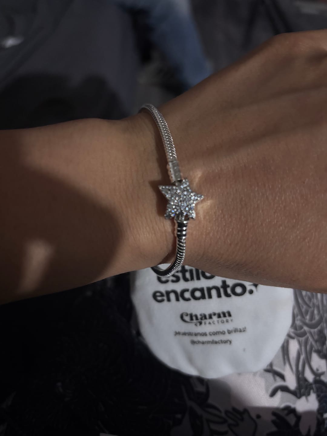 Customer photo review of Pulsera Estrella Diamantada