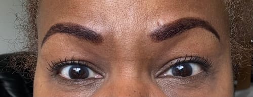 Customer photo review of Tattoo Eyebrow Stain - Peel & Go (50% OFF)