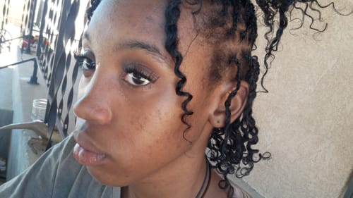 Customer photo review of Shake N Go Ibiza 100% Natural Virgin Human Hair Braid - AFRO KINKY CURLY BULK 12"