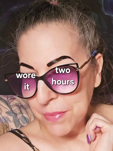 Customer photo review of Tattoo Eyebrow Stain - Peel & Go (50% OFF)