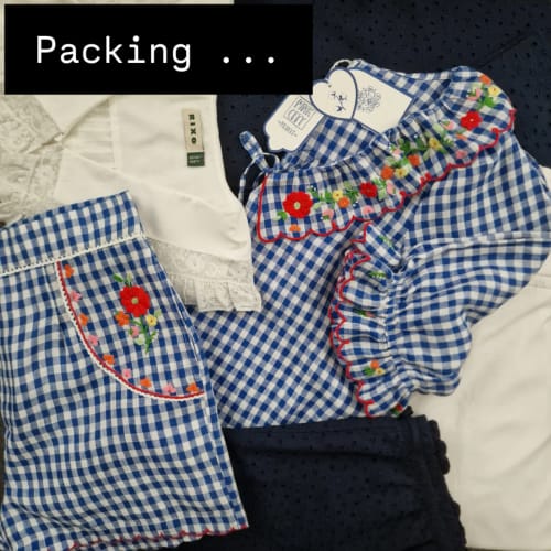 Customer photo review of Pink City Prints Ava Gingham Shorts