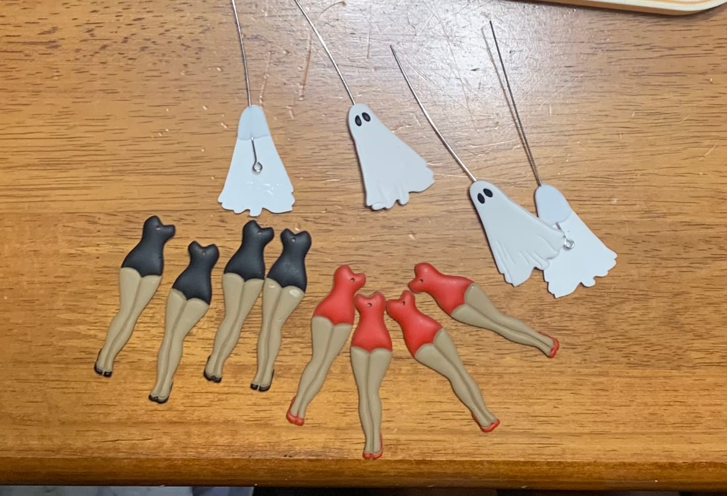 Customer photo review of Pinup Ghost Polymer Clay Cutters - Mirrored Set