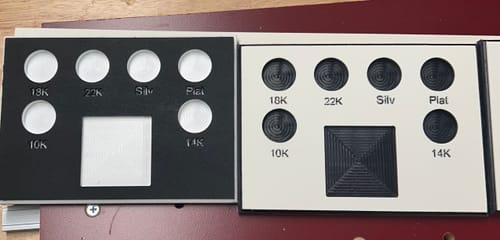 Customer photo review of ColorCore HDPE Plastic - Premium Multi-Layer Engravable Sheets