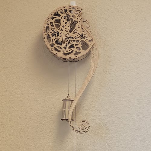 Customer photo review of Moon Clock 3d Wooden Puzzle