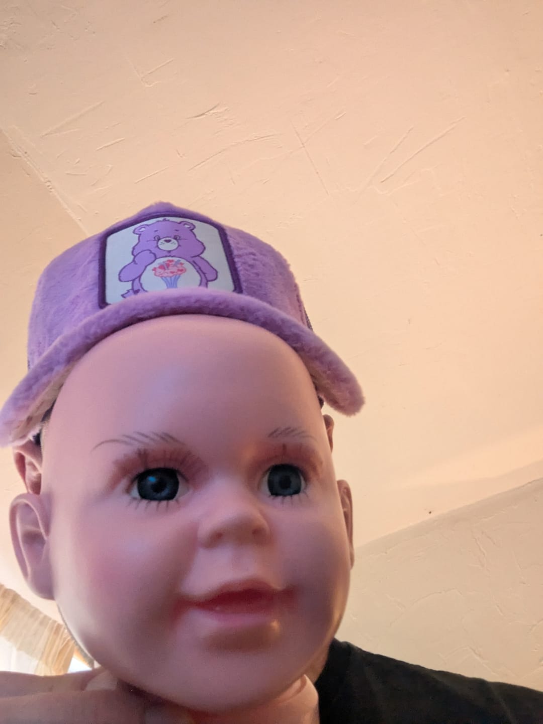 Customer photo review of OVERLORD X Care Bears:  Share Bear Trucker Cap