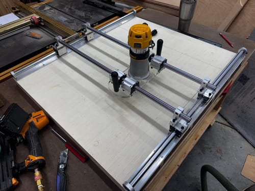 Customer photo review of 36x32" Trim Router Sled - Wood Slab Flattening Mill
