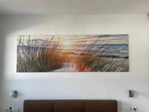 Customer photo review of Alu-Dibond Bild | Dünen und Meer | Panorama