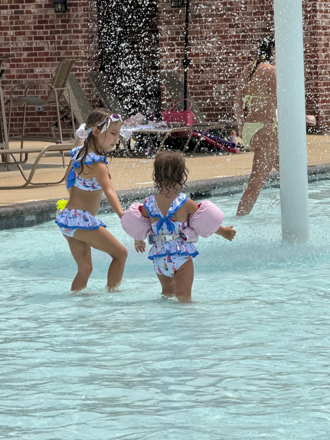 Customer photo review of Watercolor Sailboat Two Piece Swimsuit